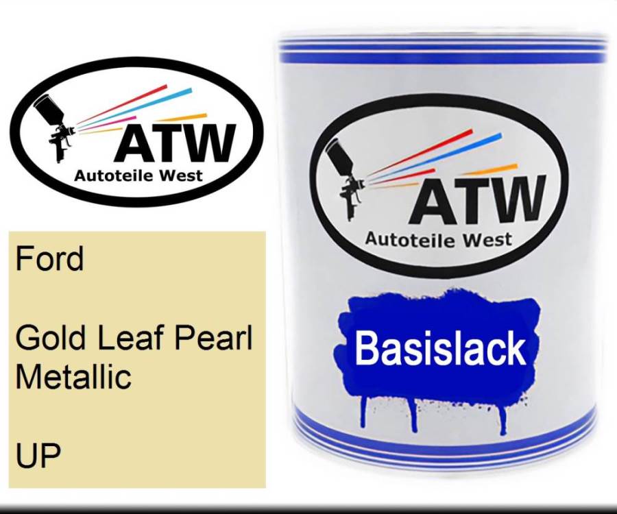 Ford, Gold Leaf Pearl Metallic, UP: 1L Lackdose, von ATW Autoteile West.